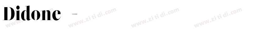 Didone 风格字体转换 Didone 风格字体转换